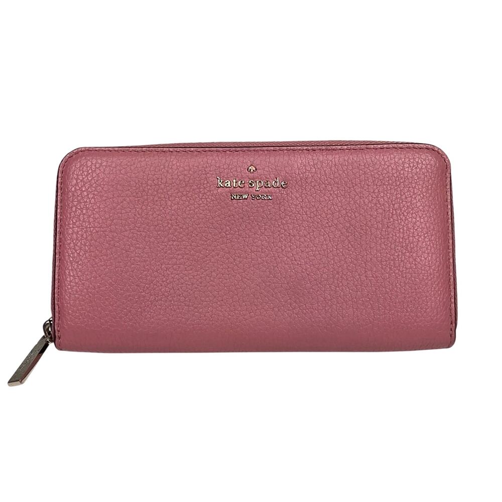 KATE SPADE NEW YORK LEILA LARGE CONTINENTAL ZIPPERED ENVELOPE WALLET – PINK